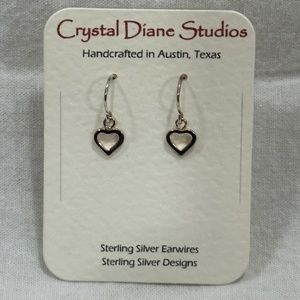Sterling Silver Heart Earrings with Gift Bag